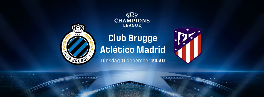 Club Brugge sluit Champions League af tegen Atlético Madrid