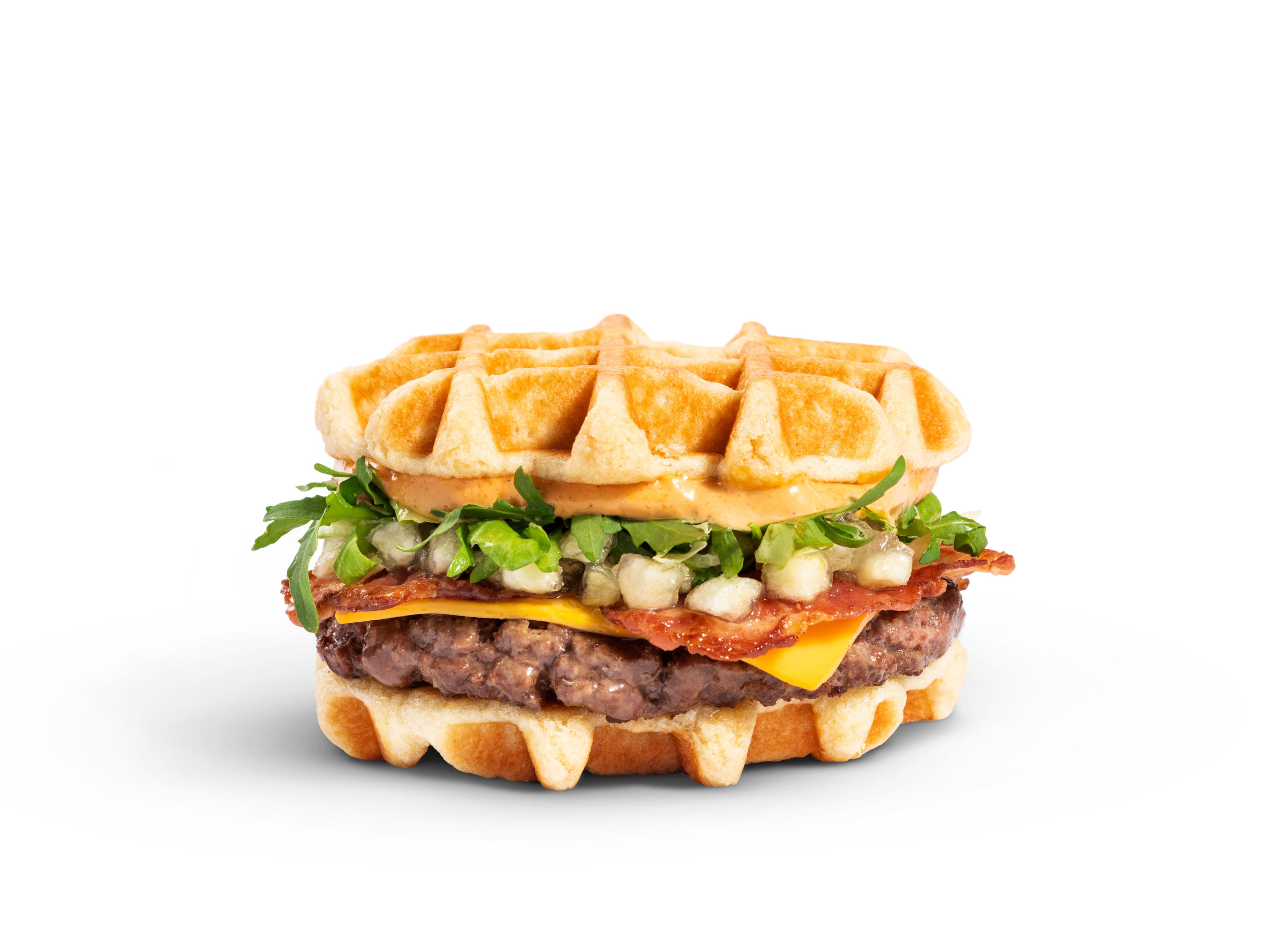 Un burger gaufré à la conquête de la scène gastronomique belge