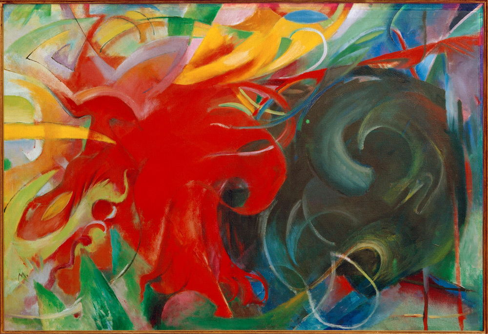 Fighting Forms (Abstract Forms I), 1914. Franz Marc. © akg-images Fighting Forms (Abstract Forms I), 1914. Franz Marc. © akg-images