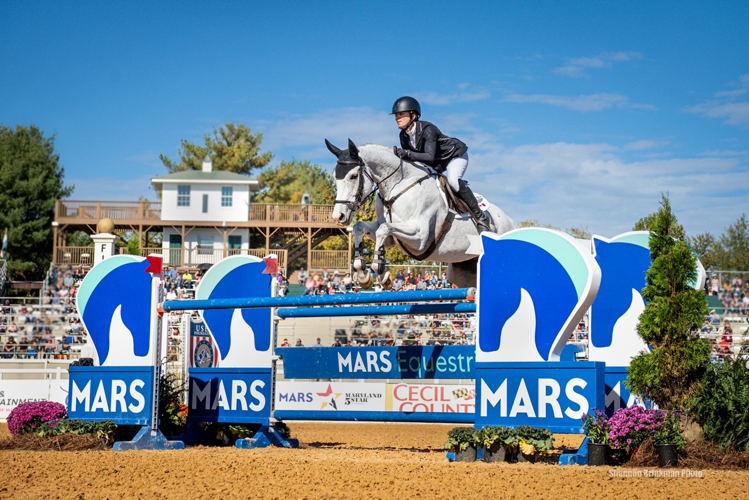 Wabbit competing in a Show Jumping event in Maryland (2022)