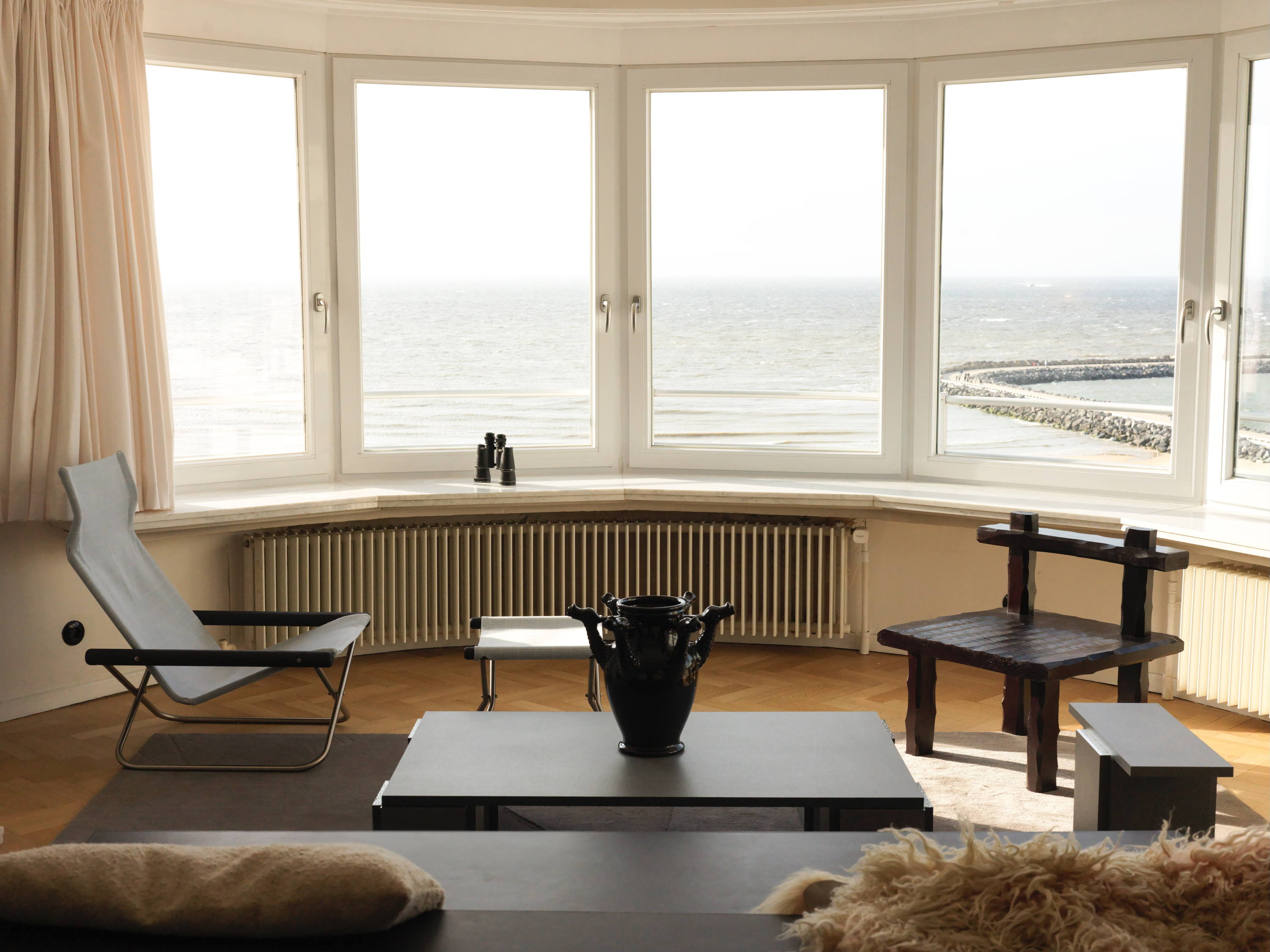 A new interior for Paradis Apartment, the curated sea front apartment in Ostend