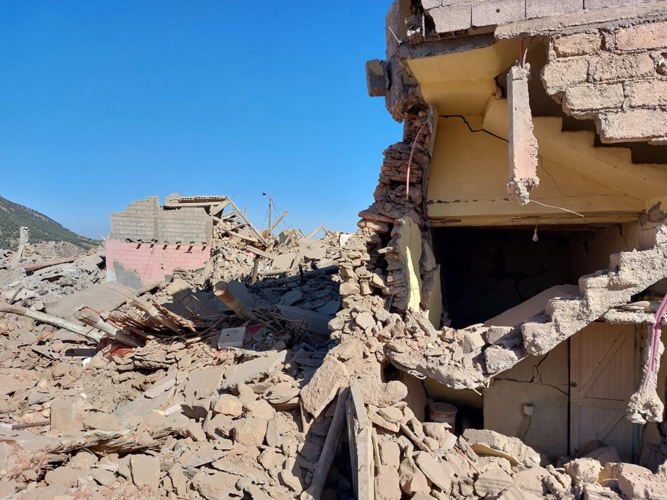 MSF teams are assessing the needs in Taharat village, after a powerful earthquake struck the centre of Morocco on 8 September 2023. Copyright: John Johnson/MSF