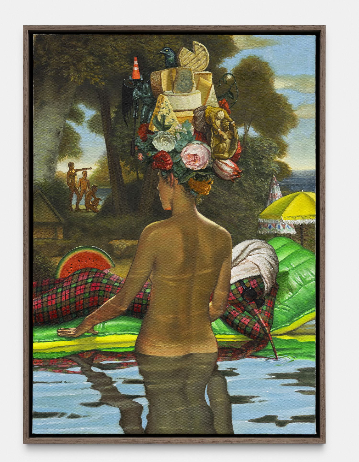 Matthew Hansel, View From The Riverbank, 2024  Oil and Flashe Paint on Linen