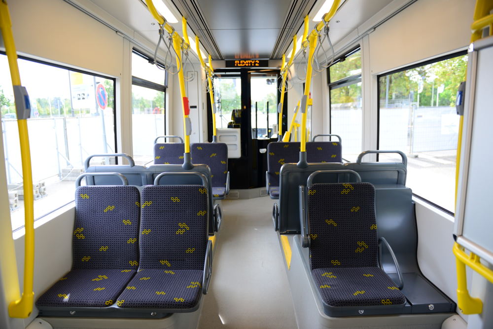 Binnenkant van de nieuwe Flexity 2-tram 
Credit: Bombardier