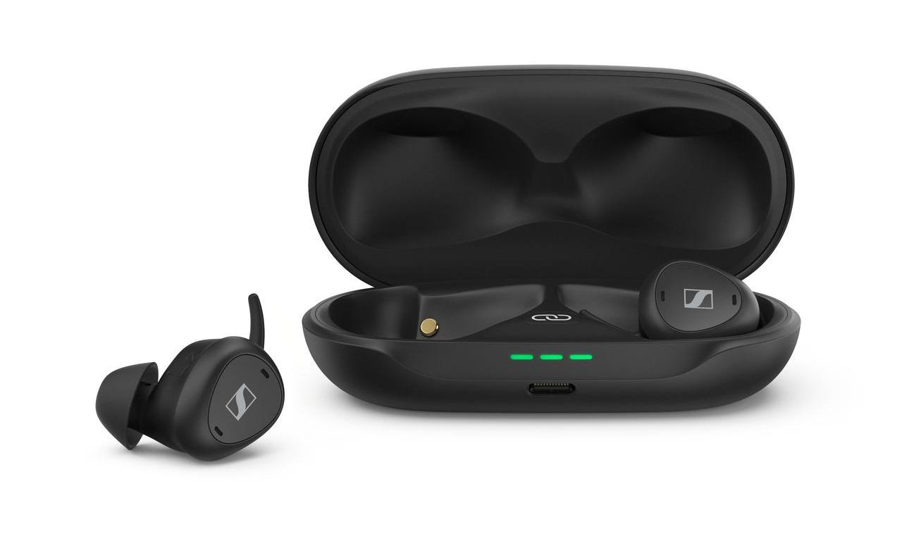 pictured: the Qi-enabled TV Clear Set 2 charging case and true wireless earbuds