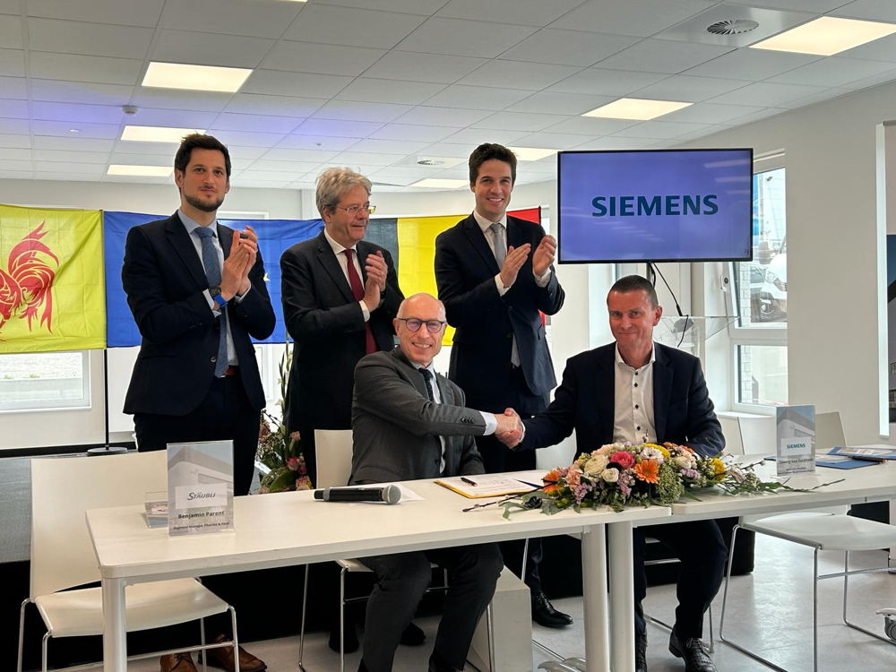 Adrien Dolimont, Paolo Gentiloni, Thomas Derminne, Frédéric Druck, Thierry Van Eeckhout
