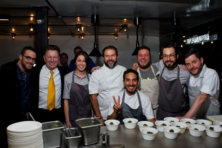 Lukas Romano, Jorge Romano, Chef Sofía, Chef Enrique Olvera, Chef Oswaldo, Chef Jair, Chef Joaquin y Chef Olivier