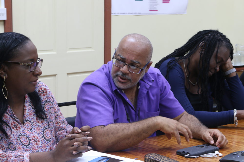 Preparation meeting organized at the OECS Commission in St. Lucia with the education specialists before the mission of the Return to Happiness Programme to Antigua.