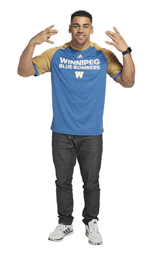 Winnipeg Blue Bombers adidas team collection (Andrew Harris).