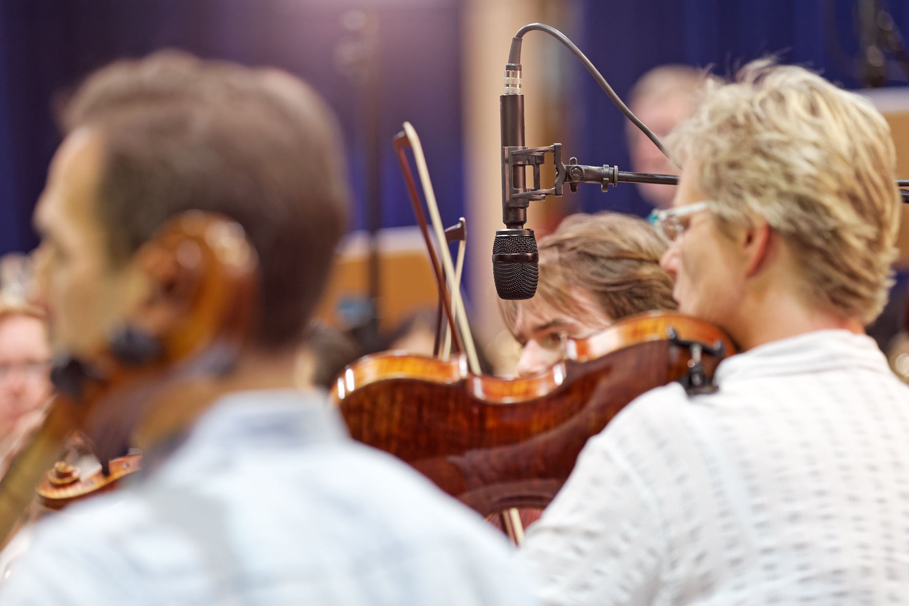 When placing the microphones, attention was paid to a realistic listening perspective – without restricting the musicians’ freedom of movement