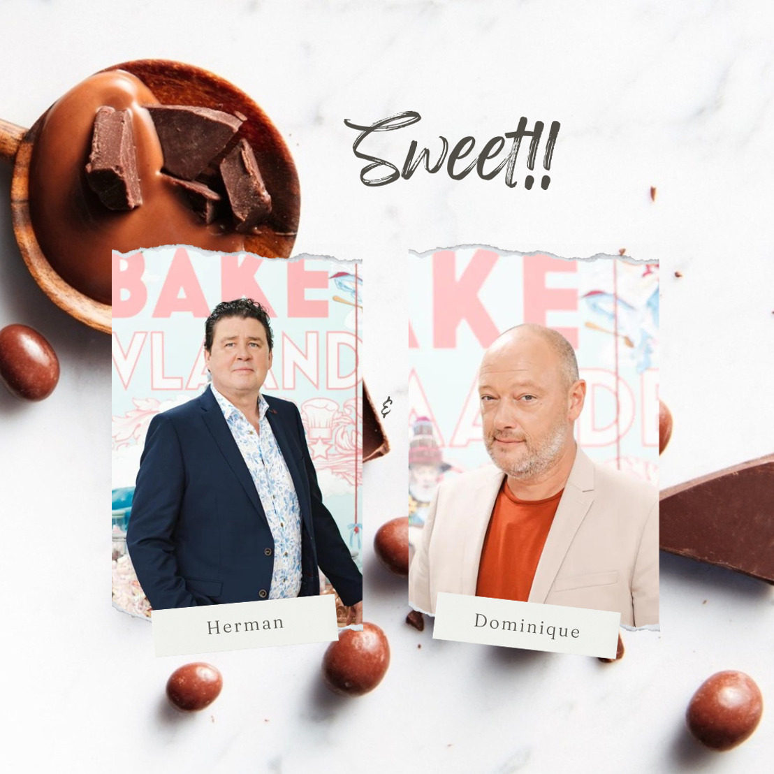 Bake Off Vlaanderen juryleden Dominique Persoone en Herman Van Dender bekroond tot ‘Chocolatier of the Year’