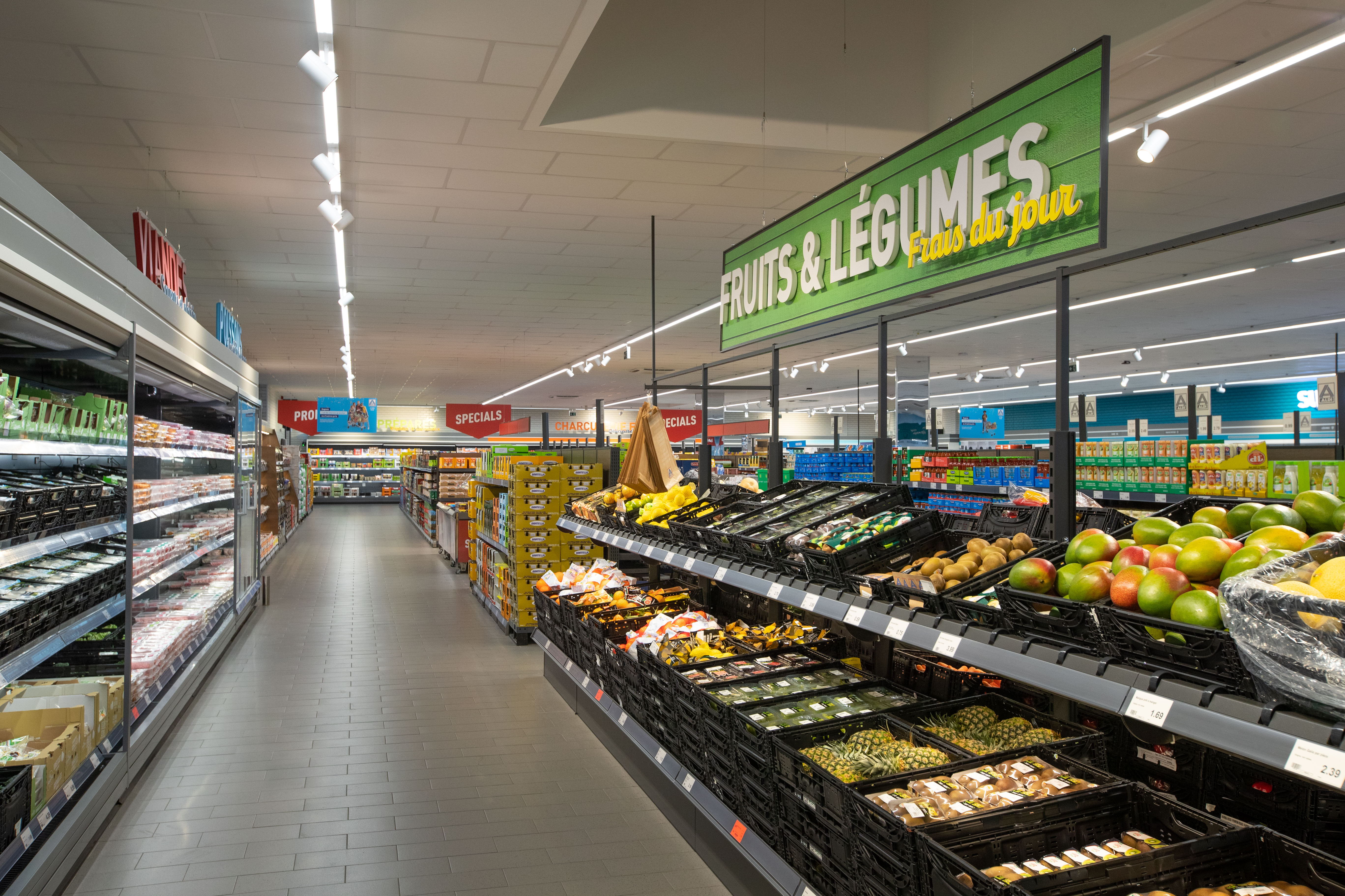 L'aménagement des magasins ALDI