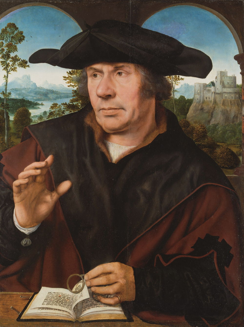 © Quinten Metsys, Portrait d’un érudit, vers 1522/27. Frankfurt am Main, Städel Museum.