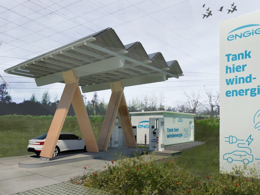 Une première en Belgique : la ministre flamande de l&#039;énergie Zuhal Demir et ENGIE inaugurent  la première station de recharge ultrarapide alimentée par de l&#039;énergie éolienne