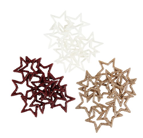 GLITTER STAR S/12 SCATTER DECO €1,75