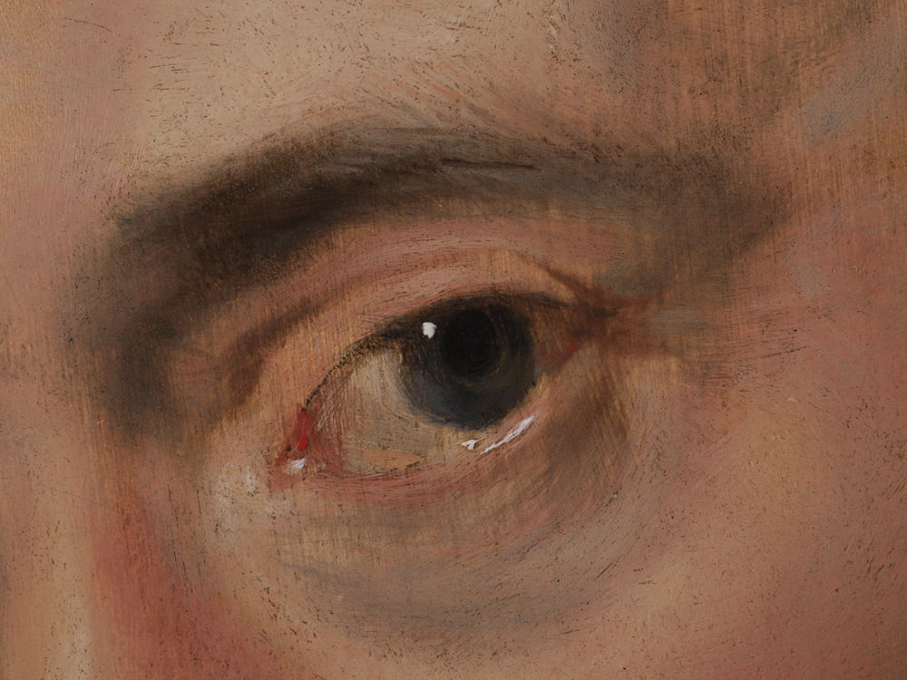 10_Peter Paul Rubens, Zelfportret, Rubenshuis Antwerpen, detail van zijn oog opname 12 april 2018 na restauratie KIK-IRPA, foto KIK-IRPA Brussel