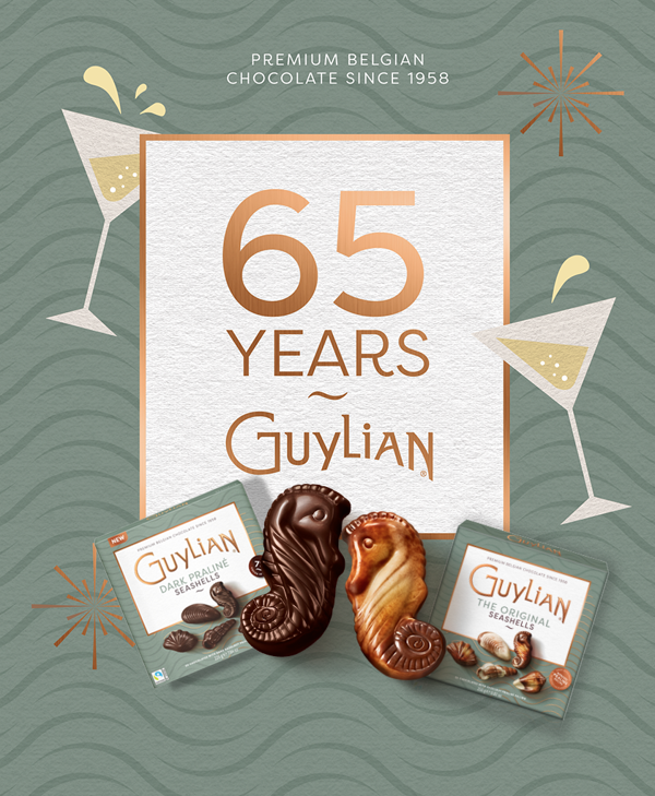 Het Belgische Guylian viert 65ste verjaardag