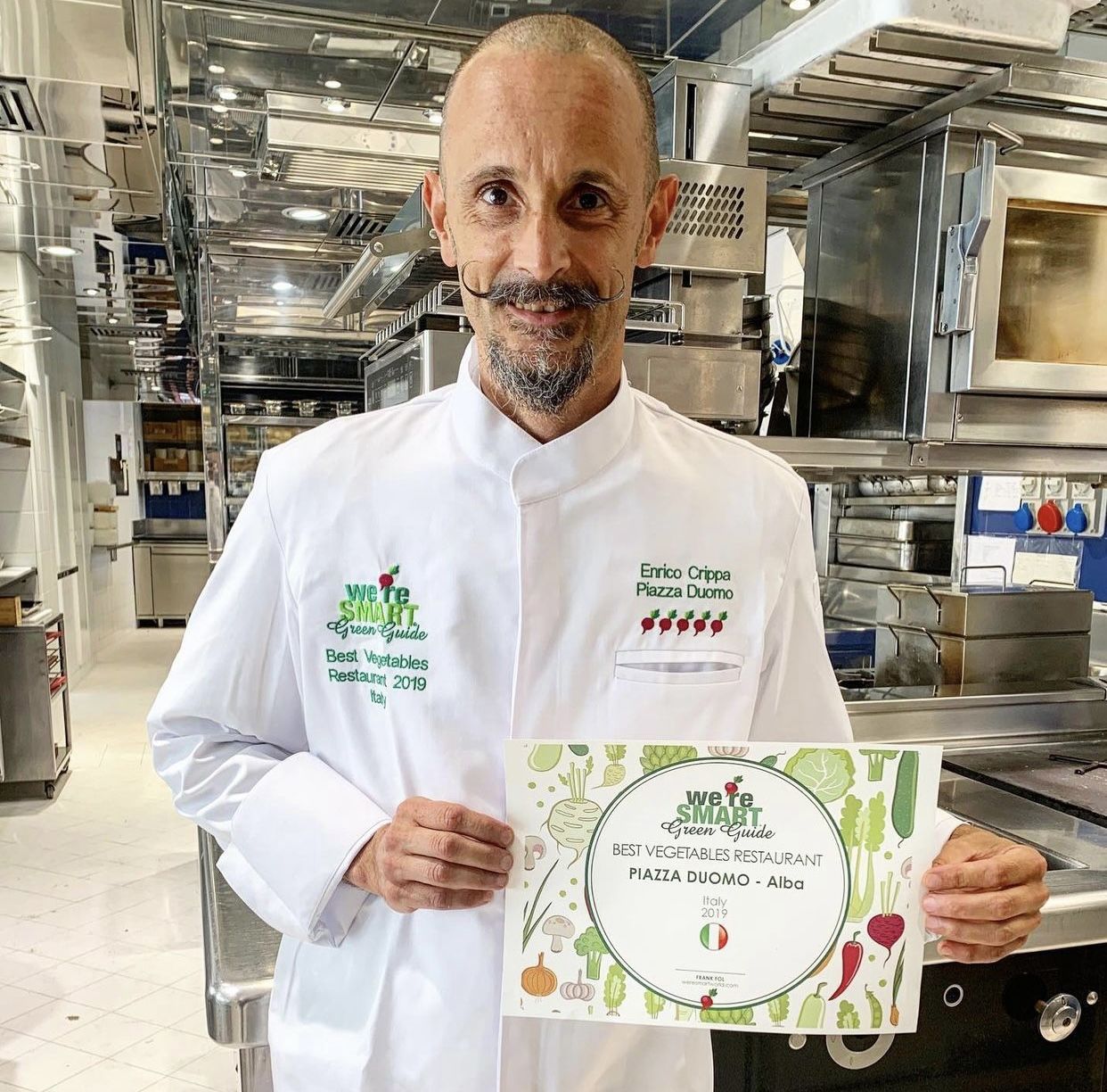 Chef Michelangelo Mammoliti (La Madernassa) - winner We're Smart® Best Vegetables Restaurant in Italy 2021