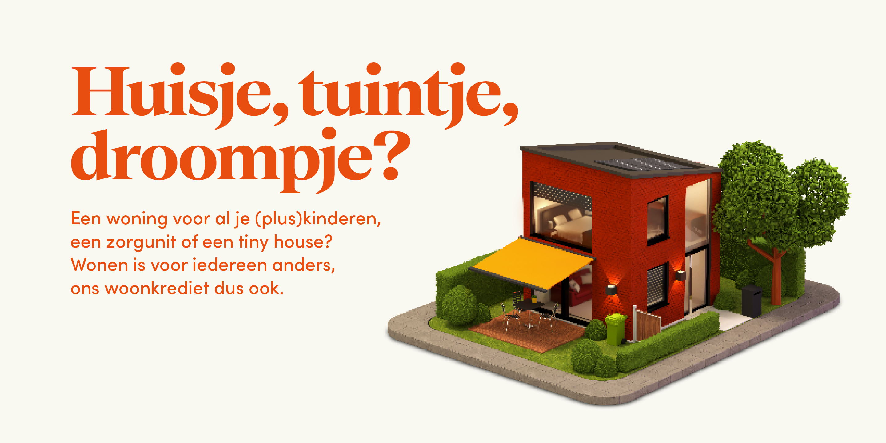 vdk bank en Hotel Bonka kijken verder dan het klassieke huisje, tuintje, boompje