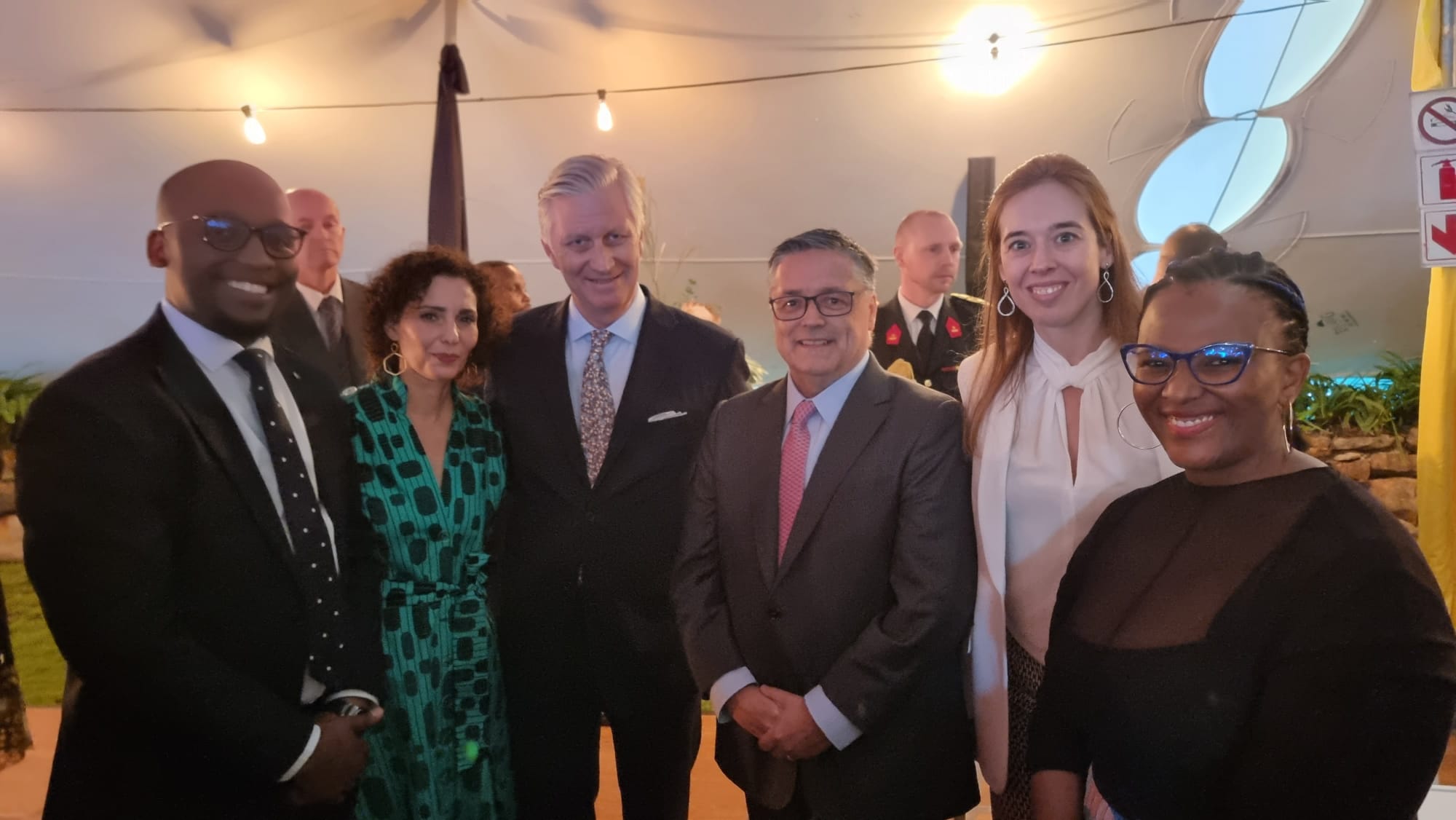 Mdu Lokotfwako - Minister Lahbib - Koning Filip - John Blood - Cybelle Buyck - Lisa Zoleka