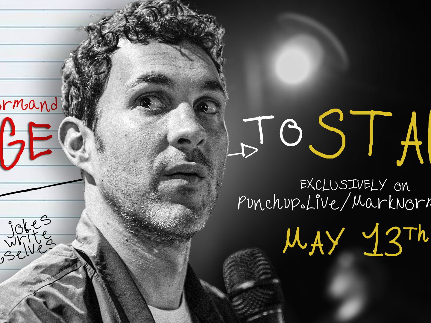 Mark Normand Releases “Page to Stage” Exclusively on PunchUp Live