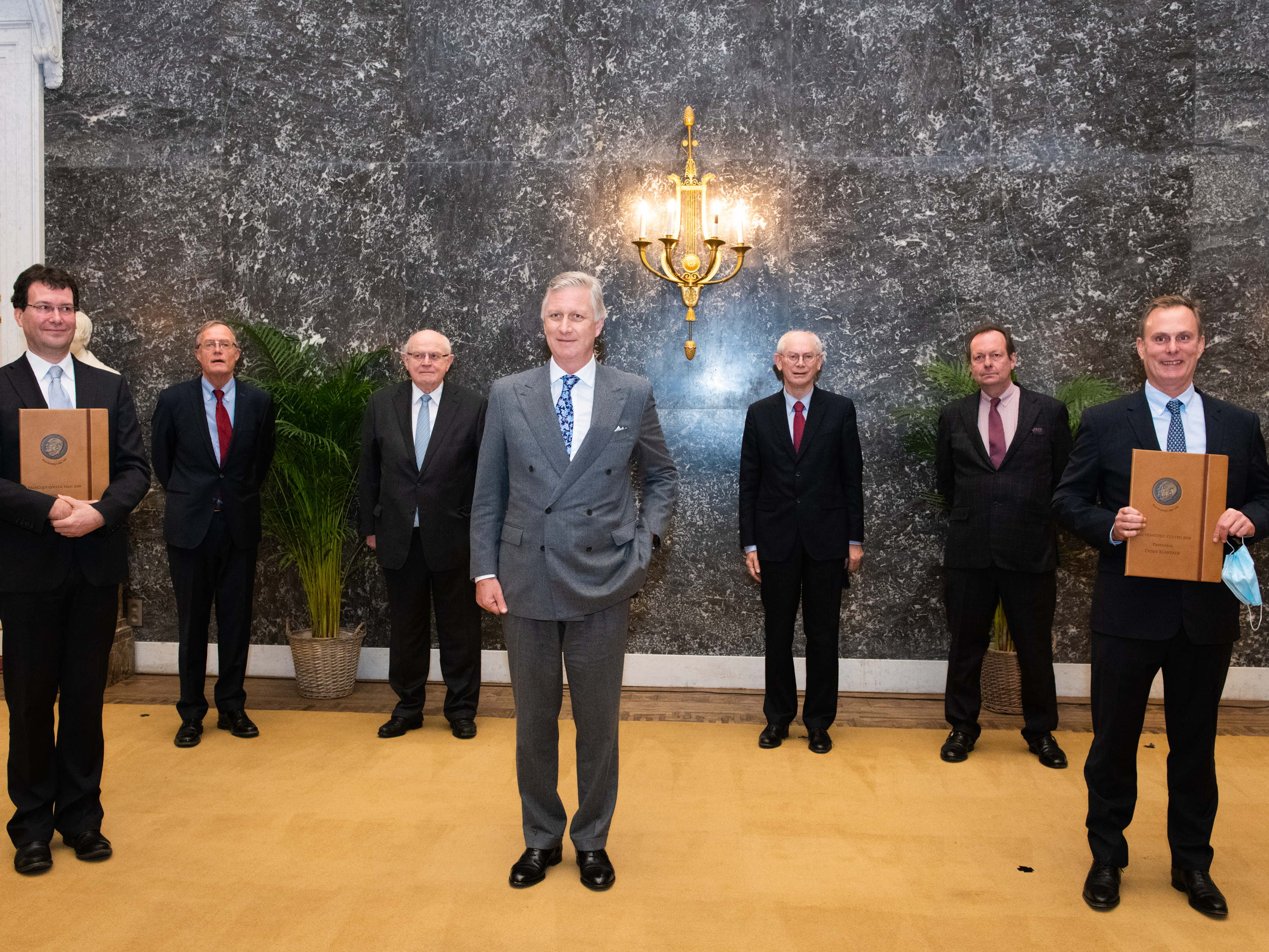 Koning Filip reikt Francqui-Collen-prijzen uit aan Bart Loeys (UAntwerpen) en Cédric Blanpain (ULB)