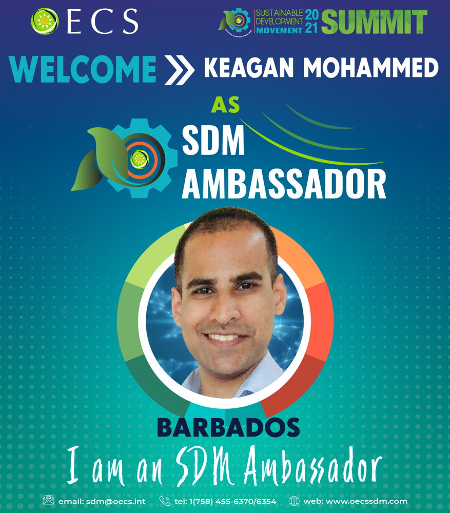2021 SDM Ambassador - Keagan Mohammed - Welcome