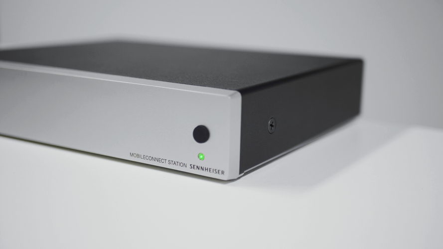 A close up of the Sennheiser Speechline Wireless