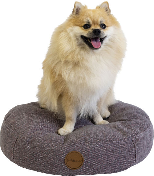 Hampton coussin rond pink grey
