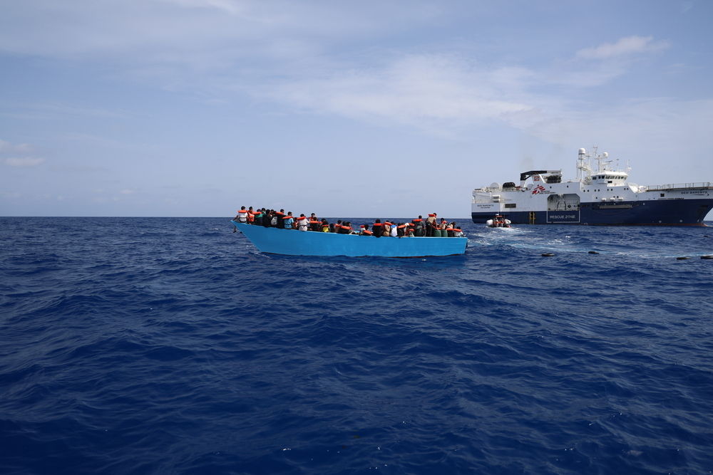 Rescate llevado a cabo por el Geo Barents en el Mediterráneo central, 19 de septiembre de 2024. © Mohamad Cheblak/MSF