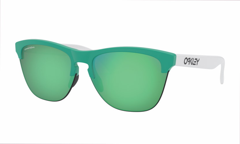 OAKLEY FROGSKINS LITE MATTE CELESTE/WHITE WITH PRIZM JADE