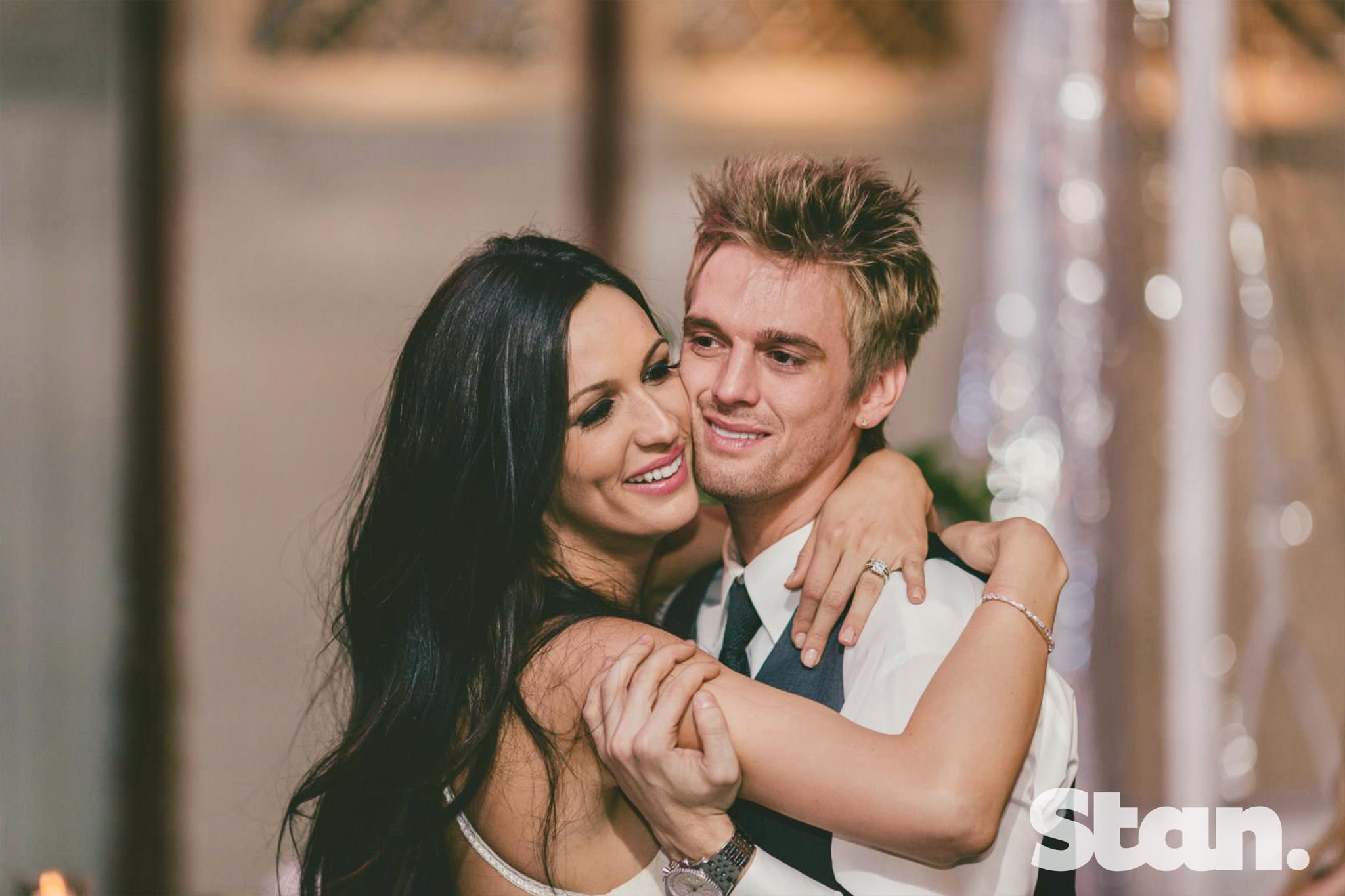 L to R: Angel Carter Conrad, Aaron Carter