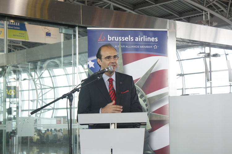 Brussels Airlines CEO Bernard Gustin