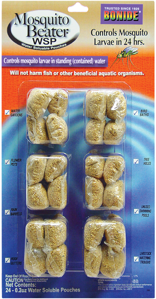 Bonide Mosquito Beater Water Soluble Pouches (photo credit Pike Nurseries)