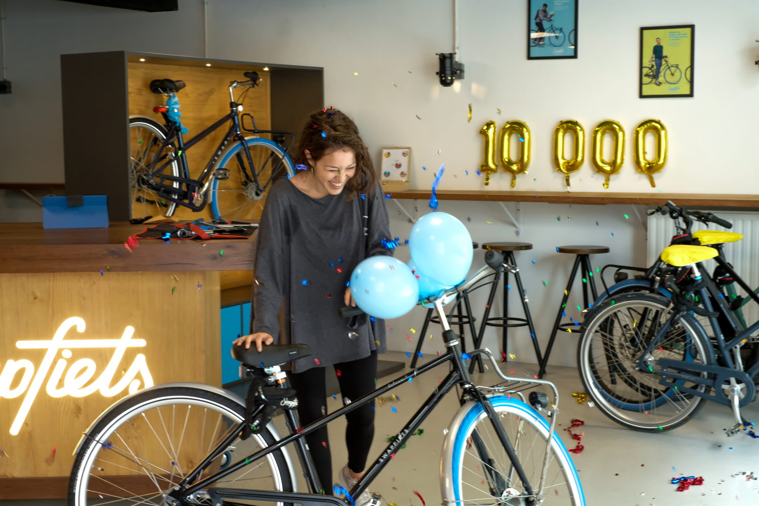 De 10.000e klant van Swapfiets. 