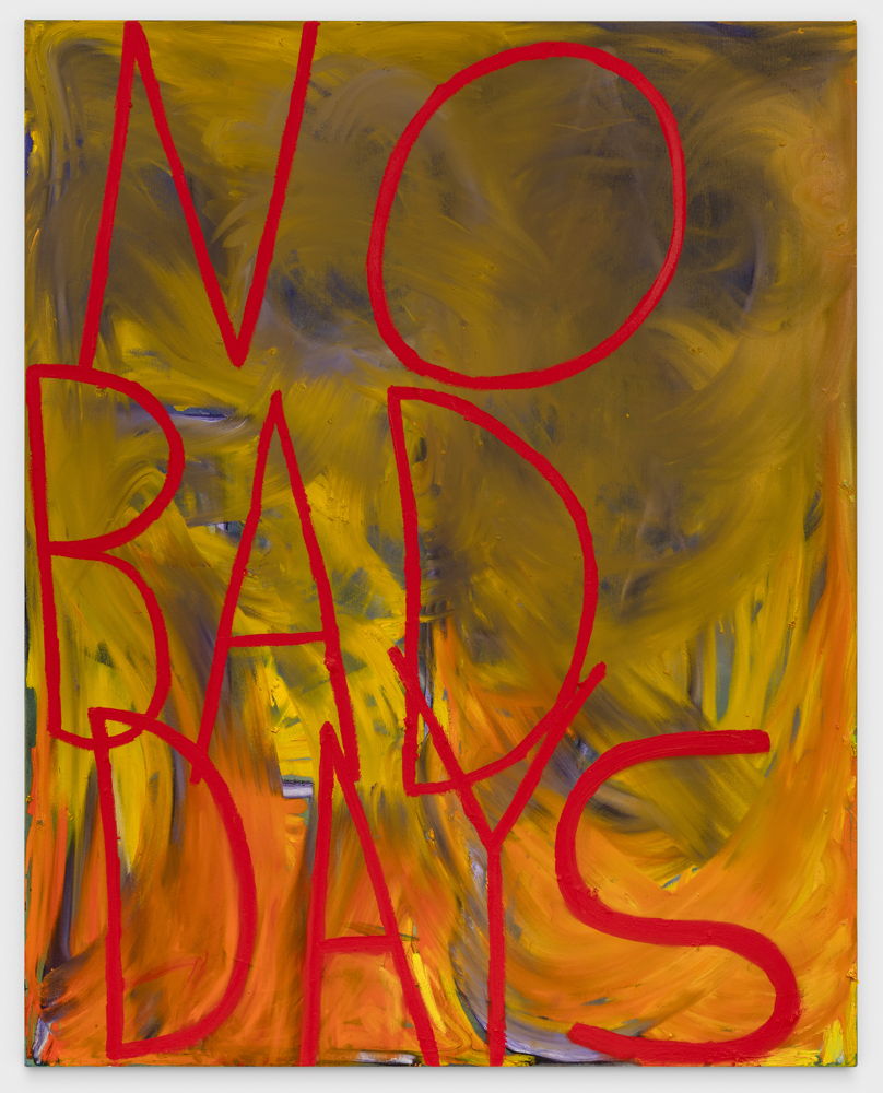 Samuel Jablon, No Bad Days 2021, oil and acrylic on canvas, 60 x 48 in (152.4 x 121.9 cm). Courtesy the artist and Ballon Rouge. Photo by Alex Yudzon Samuel Jablon, No Bad Days 2021, oil and acrylic on canvas, 60 x 48 in (152.4 x 121.9 cm). Courtesy the artist and Ballon Rouge. Photo by Alex Yudzon