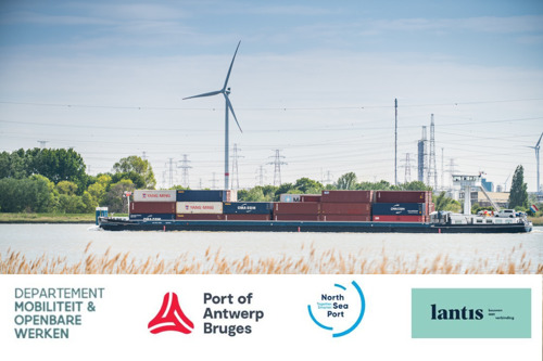 Financial support for five projects that bundle transport via inland navigation to Flemish seaports