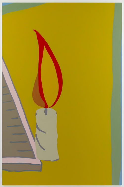 Gary Hume, The Flame 2019 Enamel paint on aluminum Courtesy of the artist, Matthew Marks Gallery & Sprüth Magers
