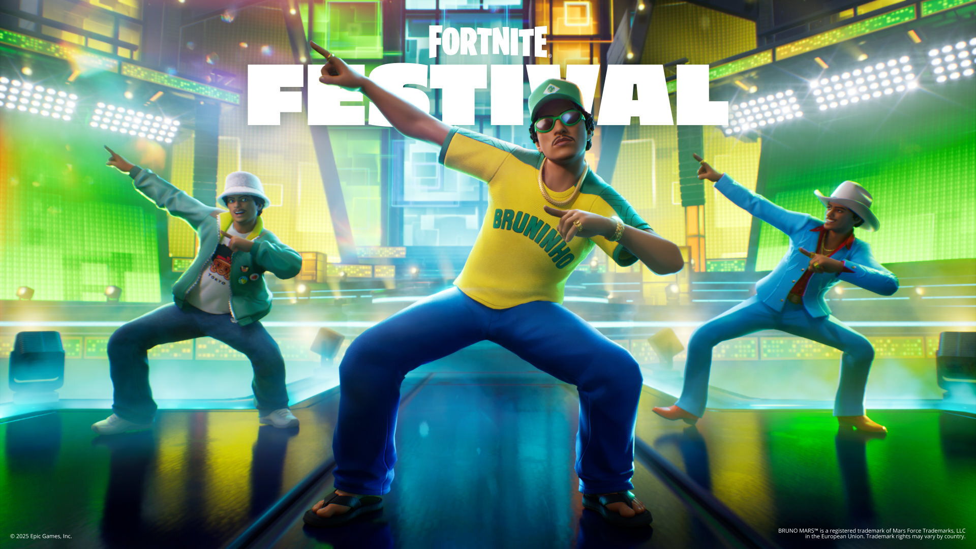 Bruno Mars es el ícono de la temporada 9 de Fortnite Festival