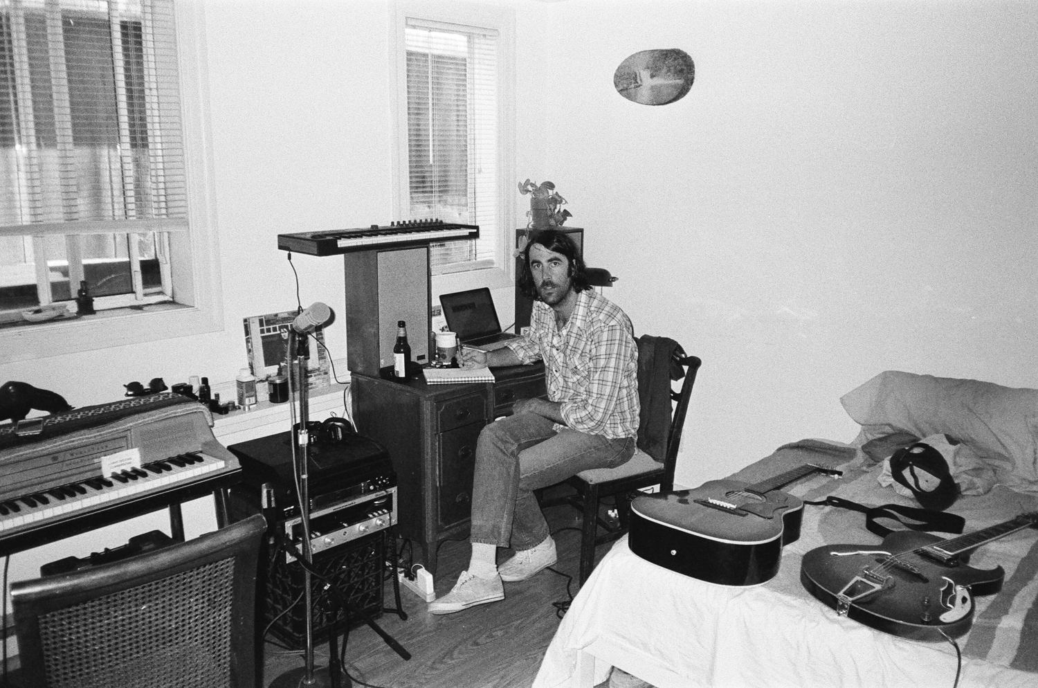 Jeff Moller in his home studio