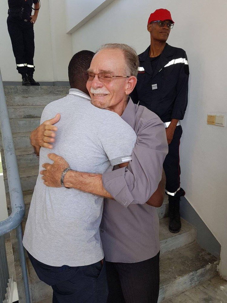 President Marie-Jeanne visiting Dominica after the passage of Hurricane Maria © Collectivity of Martinique
