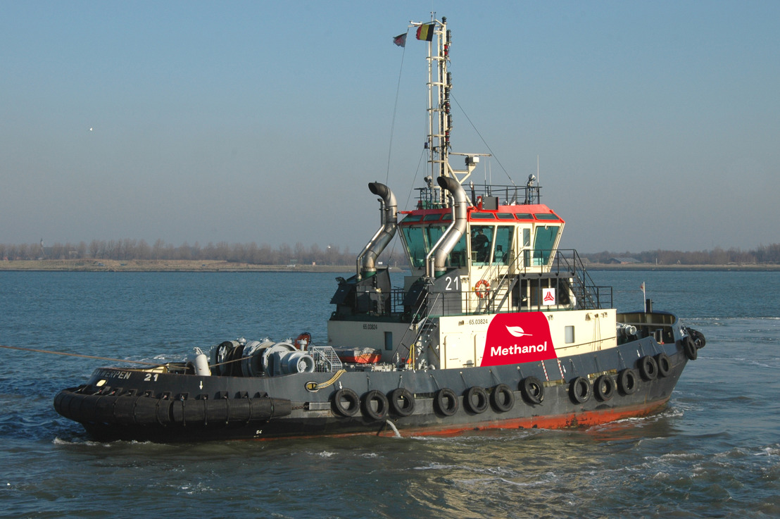 Nieuwe wereldprimeur voor haven van Antwerpen: methanol aangedreven sleepboot