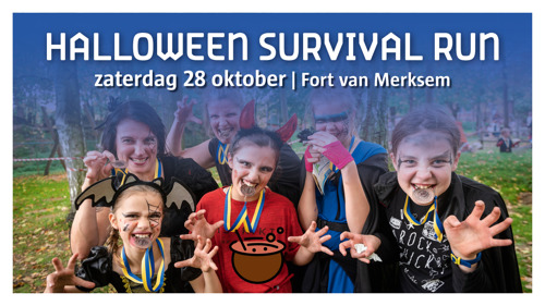 Start de herfstvakantie sportief met de Halloween Survival Run in het Fort van Merksem