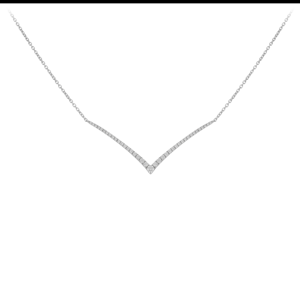 Mère et Fille - Collier Envol or blanc - 1680€