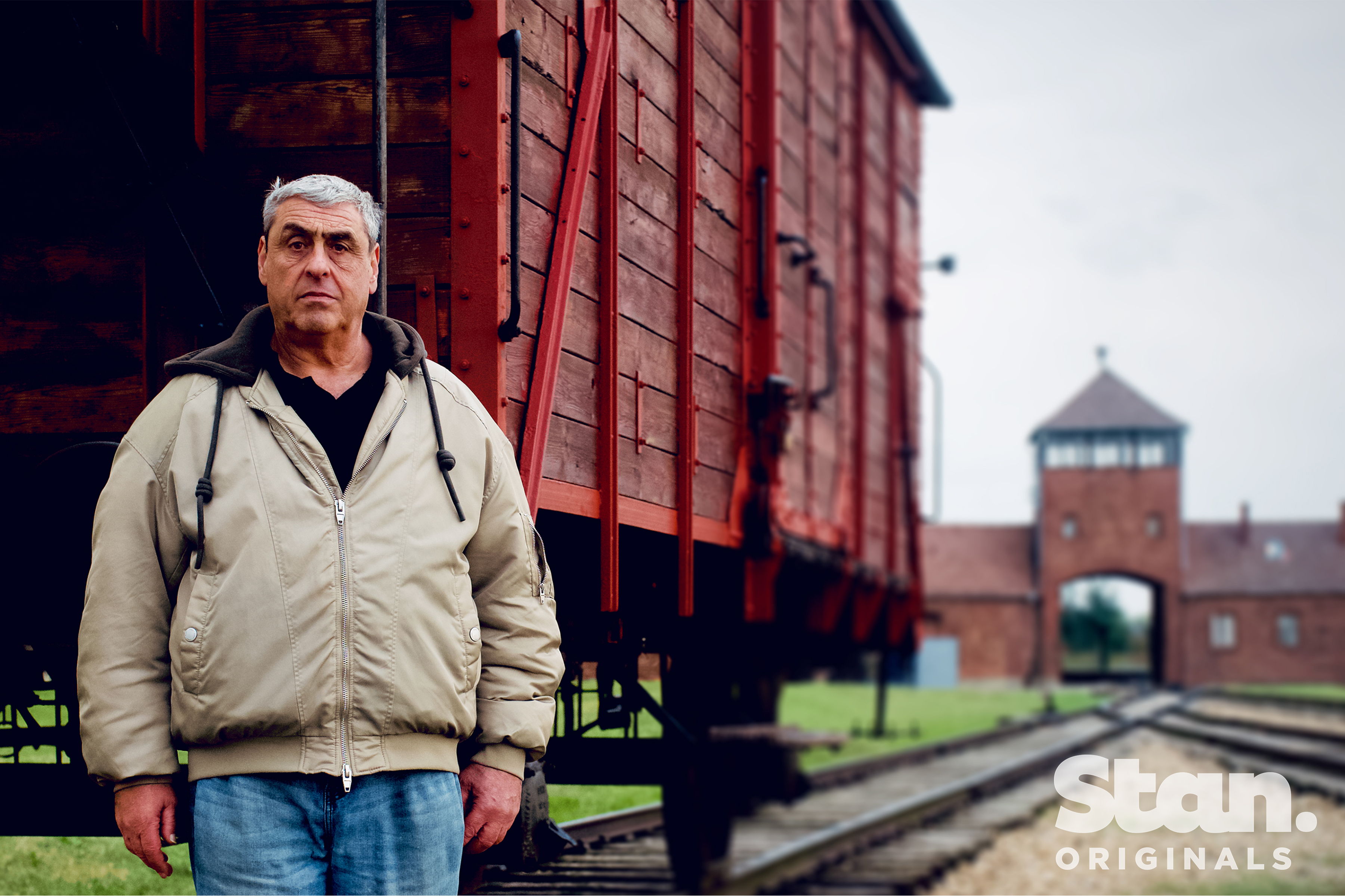 Gary Sokolov in Auschwitz Birkenau