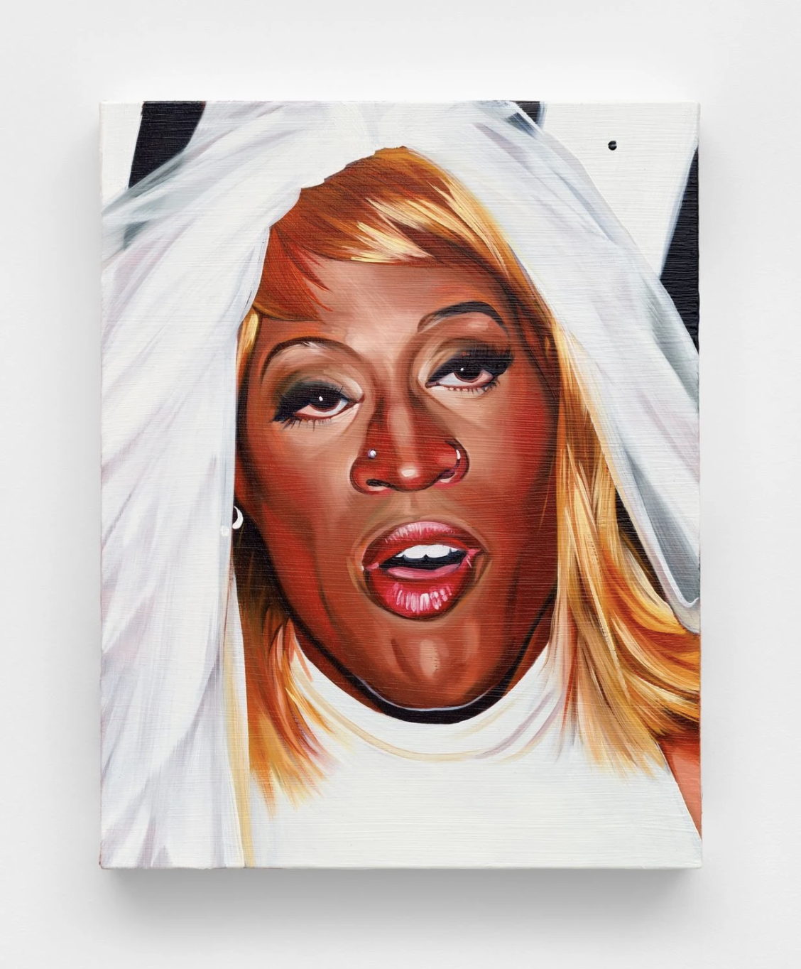 Sam McKinniss, Dennis Rodman, 2024. Oil on linen