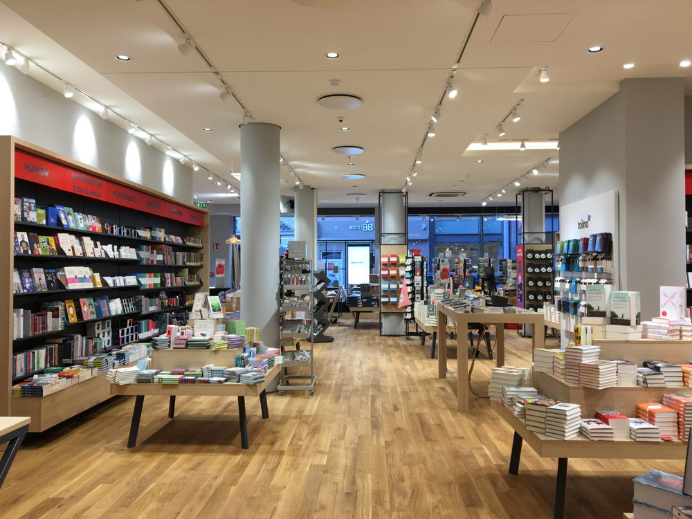 Die neue Hugendubel-Filiale in der Kirchgasse 47 in Wiesbaden