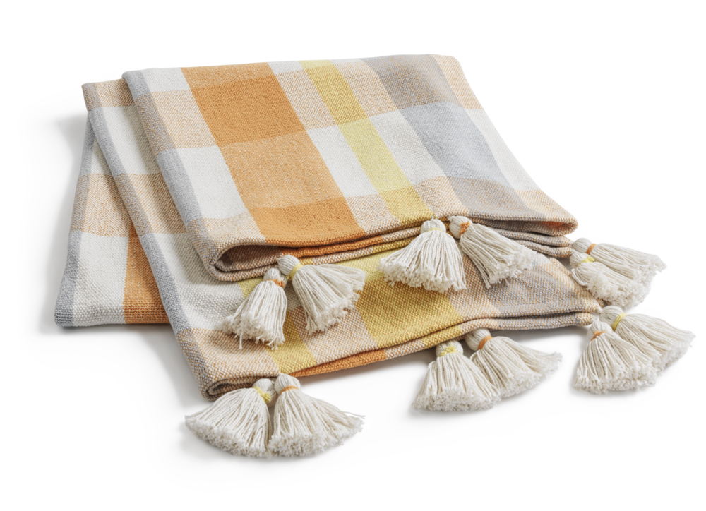 Habitat Fresh Vintage Woven Check Throw 125 x 150cm, £26