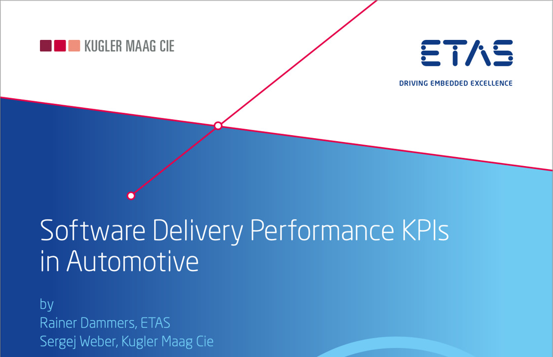 Kugler Maag Cie und ETAS veröffentlichen Grundsatzpapier zur Software Delivery Performance-Messung in der Automobilindustrie