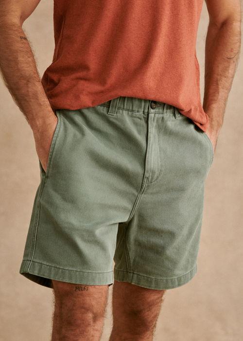 Octobre Editions - Short Tiber Vert Delave - 85€